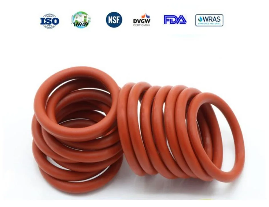 Wras/LFGB/RoHS/FDA/NSF61 Gasket Oil Seal, Hydraulic Cylinder Piston Rod Seal Silicone Rubber Seal O Ring O-Ring Ring Seal