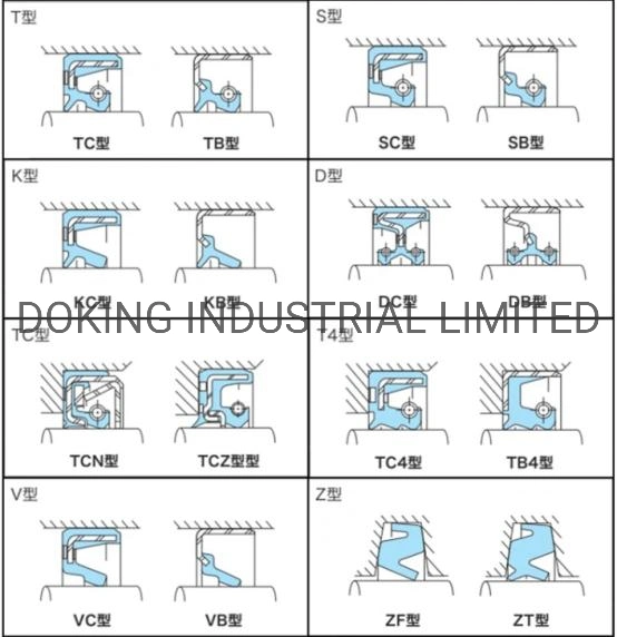 Elring NBR FKM Rubber Oil Seal Skeleton Tc Oil Seal